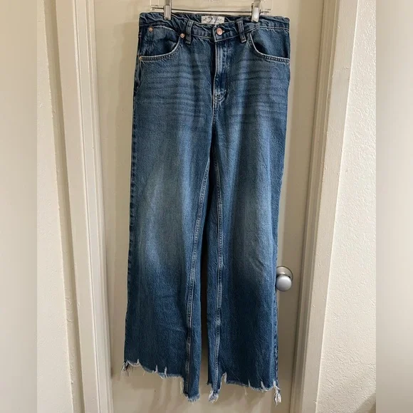 Free people wide leg jeans, size 27 - Picture 1 of 3